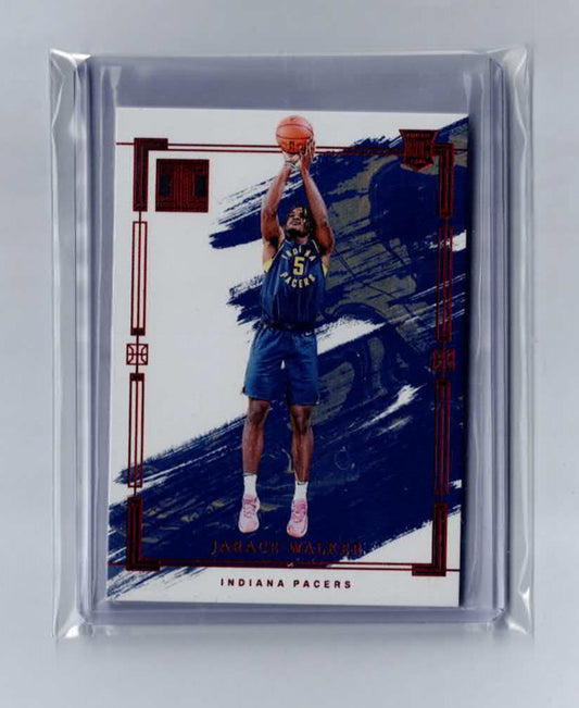 2023-24 JARACE WALKER PANINI IMPECCABLE ROOKIE RC #24 red base