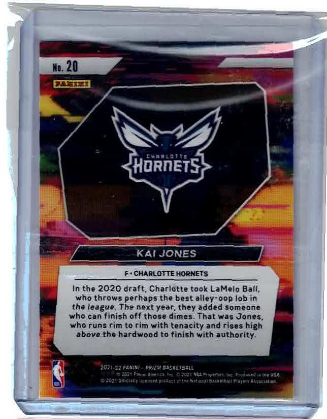 2021-22 Panini Prizm Instant Impact Rookie #20 Kai Jones - Hornets RC