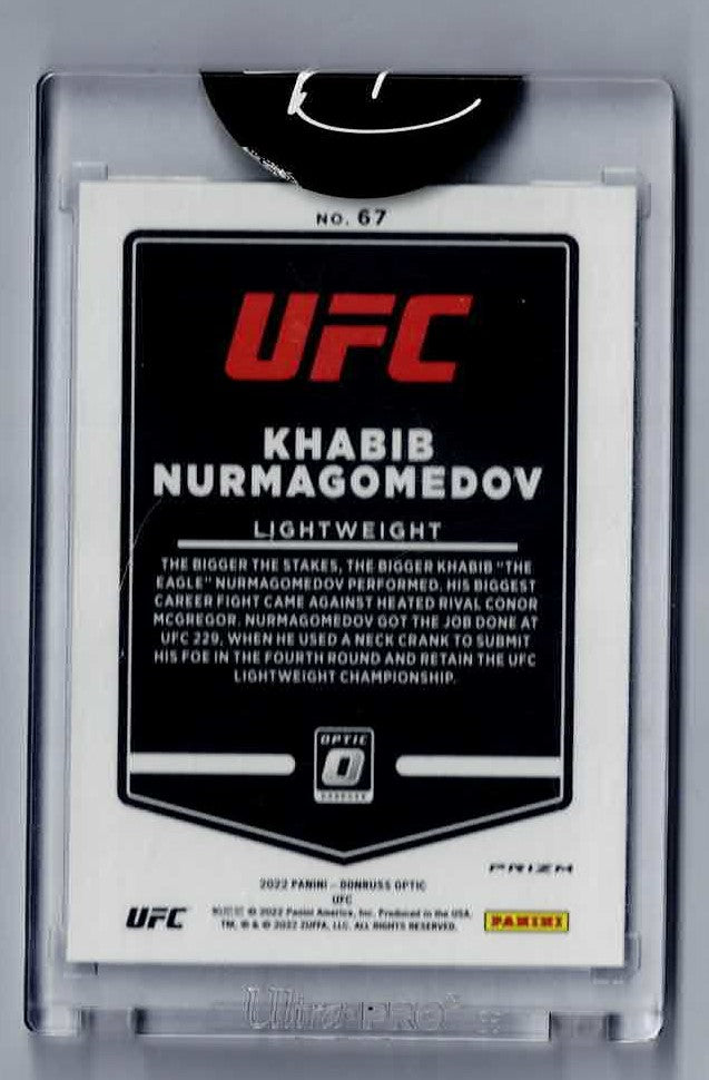 Khabib Nurmagomedov 2022 Dunruss Optic UFC #67 White Sparkle