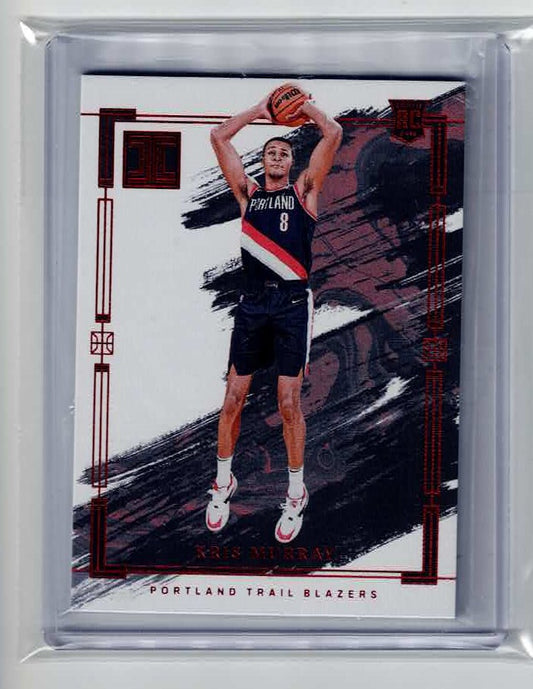 2023-24 KRIS MURRAY base PANINI IMPECCABLE ROOKIE RC #10