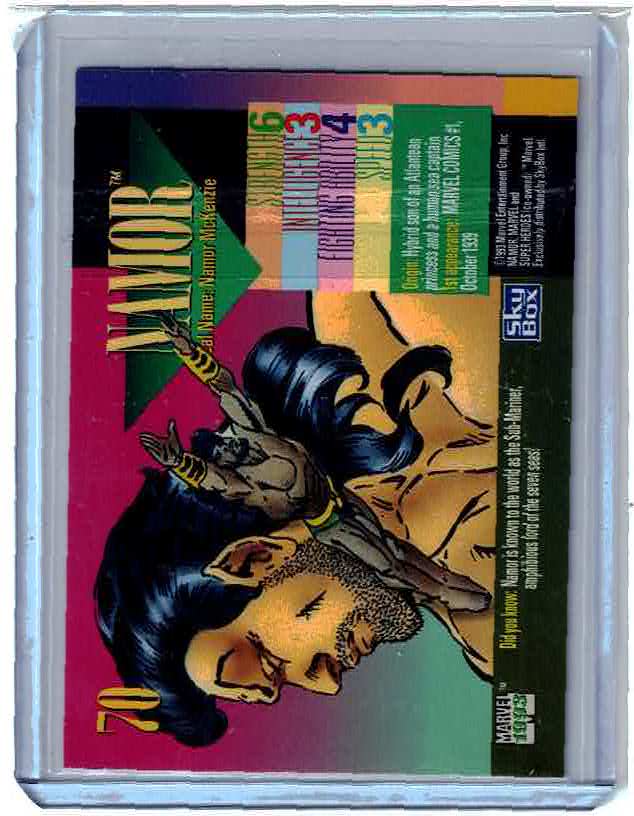 1993 MARVEL UNIVERSE IV - BASE CARD - # 70 NAMOR