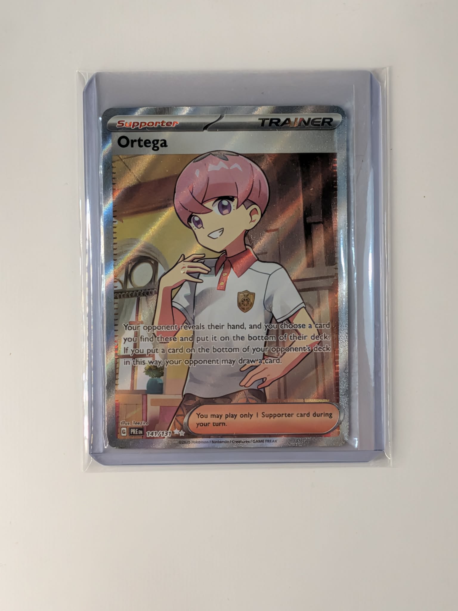 Ortega 141/131 Ultra Rare Prismatic Evolutions Pokemon Near Mint