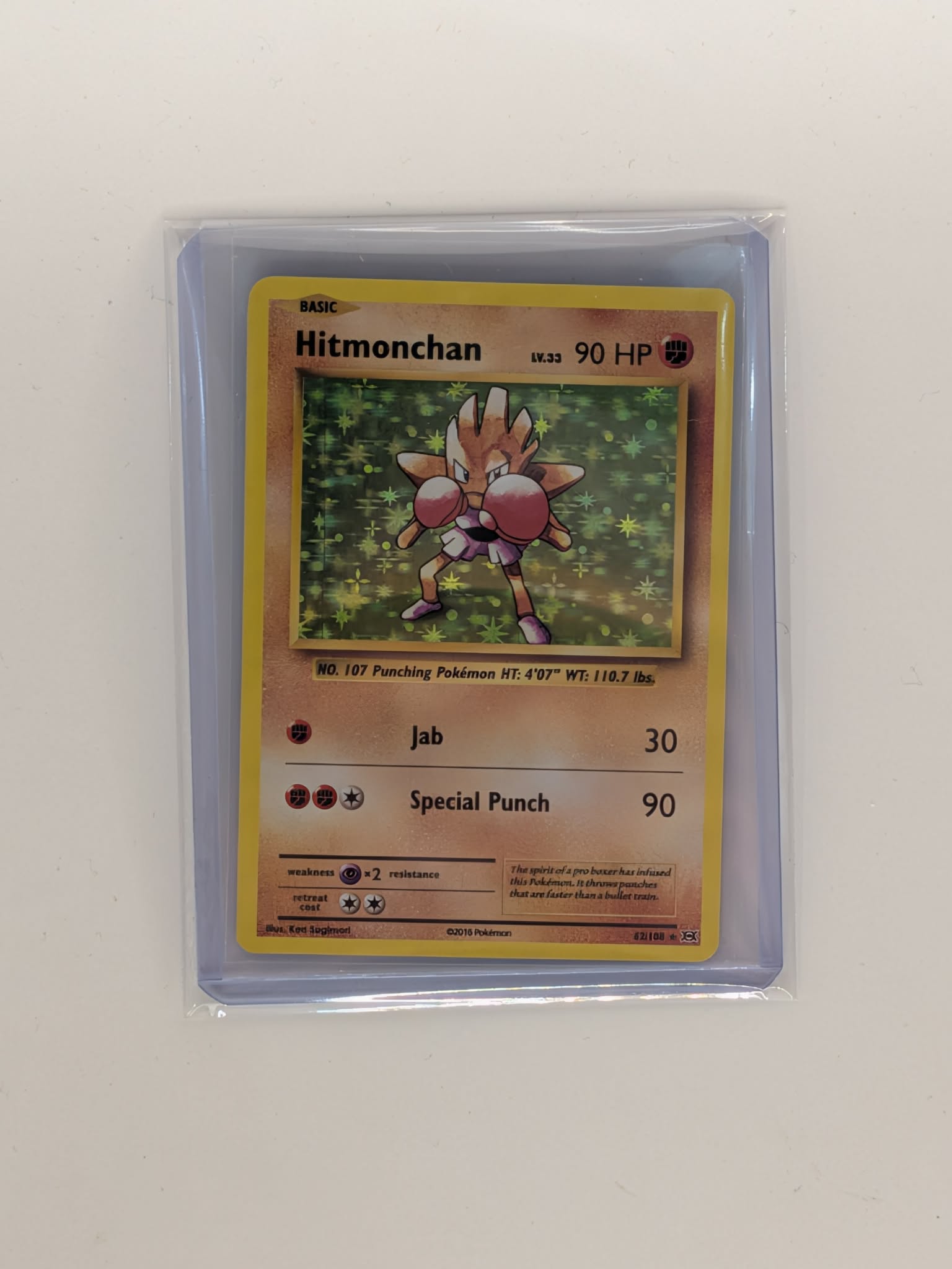 Hitmonchan 62/108 Holo Rare Evolutions Pokemon Near Mint