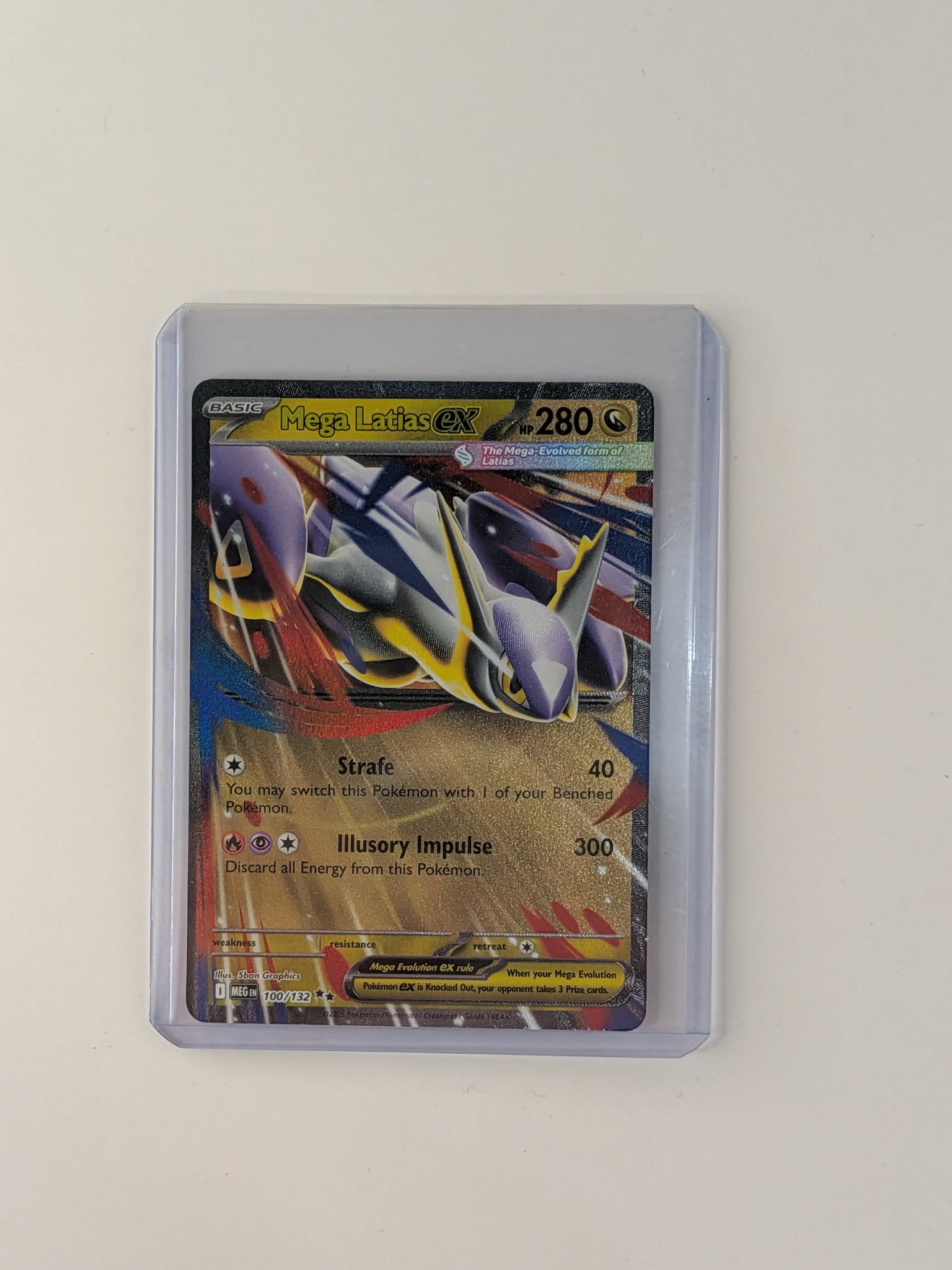 Mega Latias ex 100/132 Double Rare Mega Evolution Pokemon Near Mint
