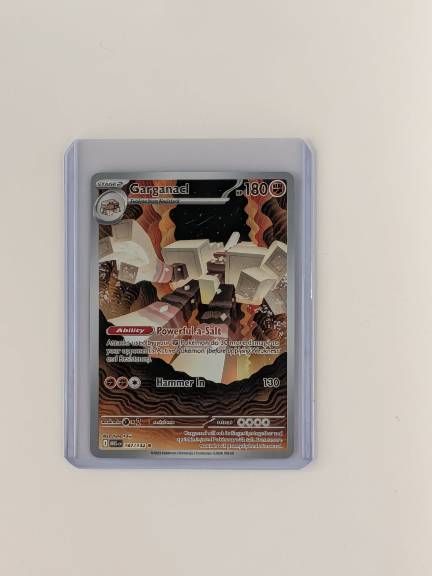 Garganacl 147/132 Illustration Rare Mega Evolution Pokemon Near Mint