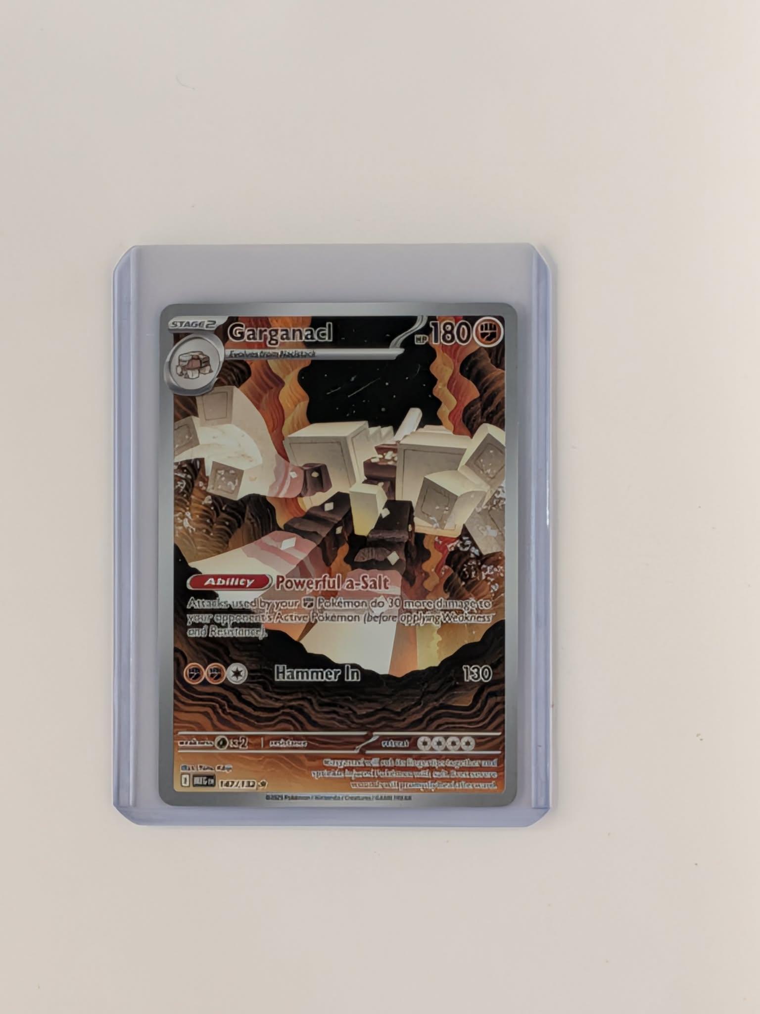 Garganacl 147/132 Illustration Rare Mega Evolution Pokemon Near Mint