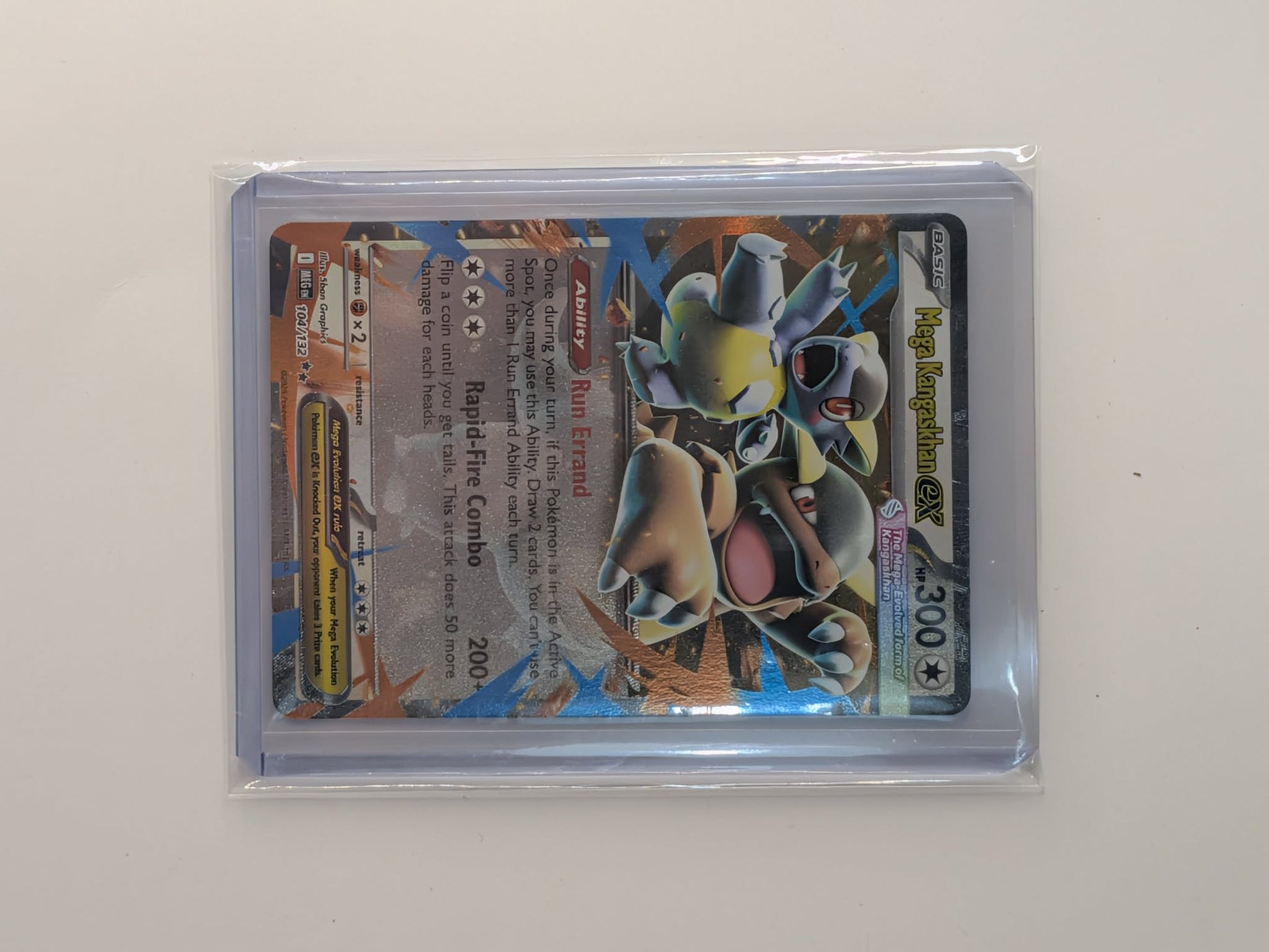 Mega Kangaskhan ex 104/132 Double Rare Mega Evolution Pokemon Near Mint