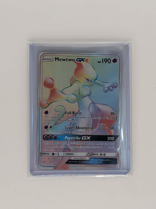Mewtwo GX 76/73 Rare Rainbow Shining Legends Pokemon Near Mint