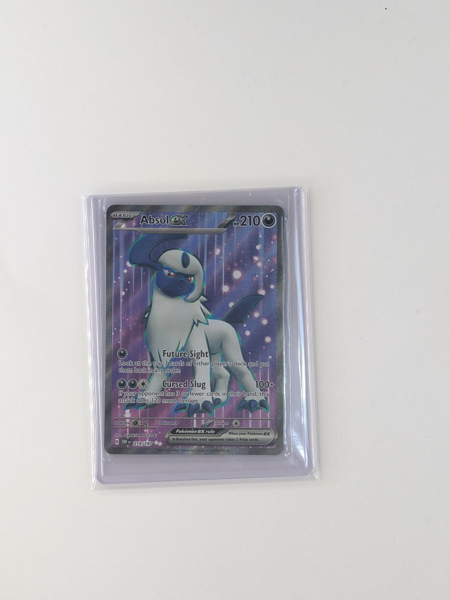 Absol ex 214/197 Ultra Rare Obsidian Flames Pokemon Near Mint