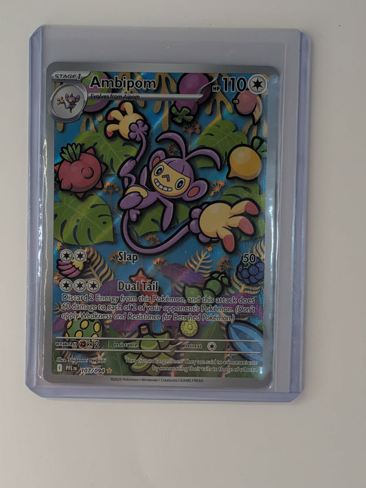Ambipom 107/094 Illustration Rare Phantasmal Flames Pokemon Near Mint