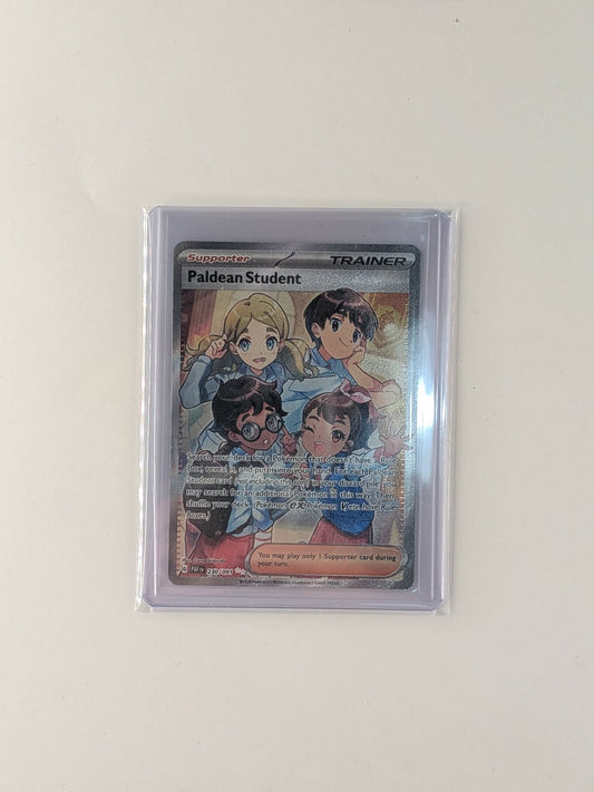 Paldean Student 230/091 Ultra Rare Paldean Fates Pokemon Near Mint