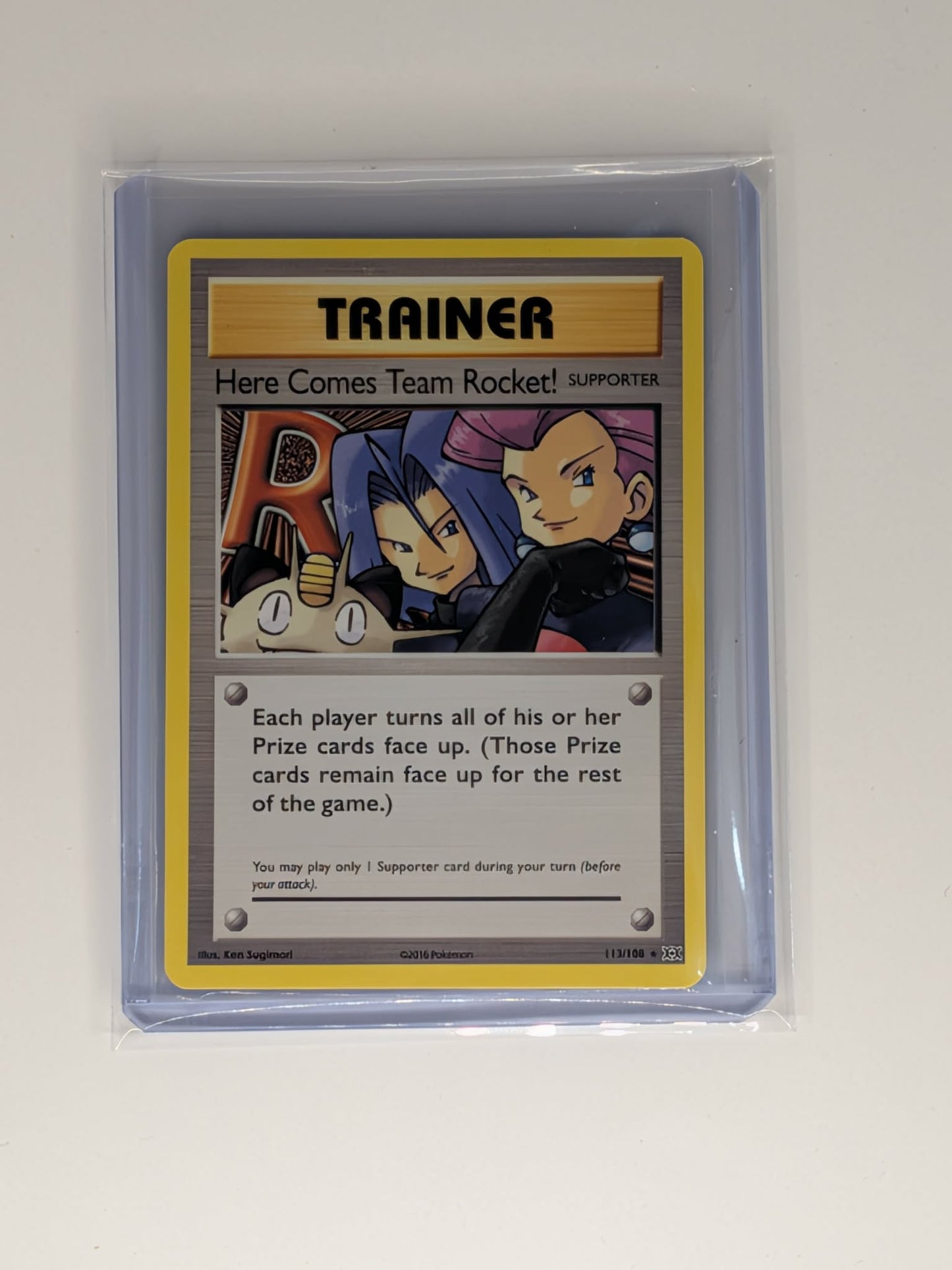 Here Comes Team Rocket! 113/108 Secret Rare Evolutions Pokemon Near Mint