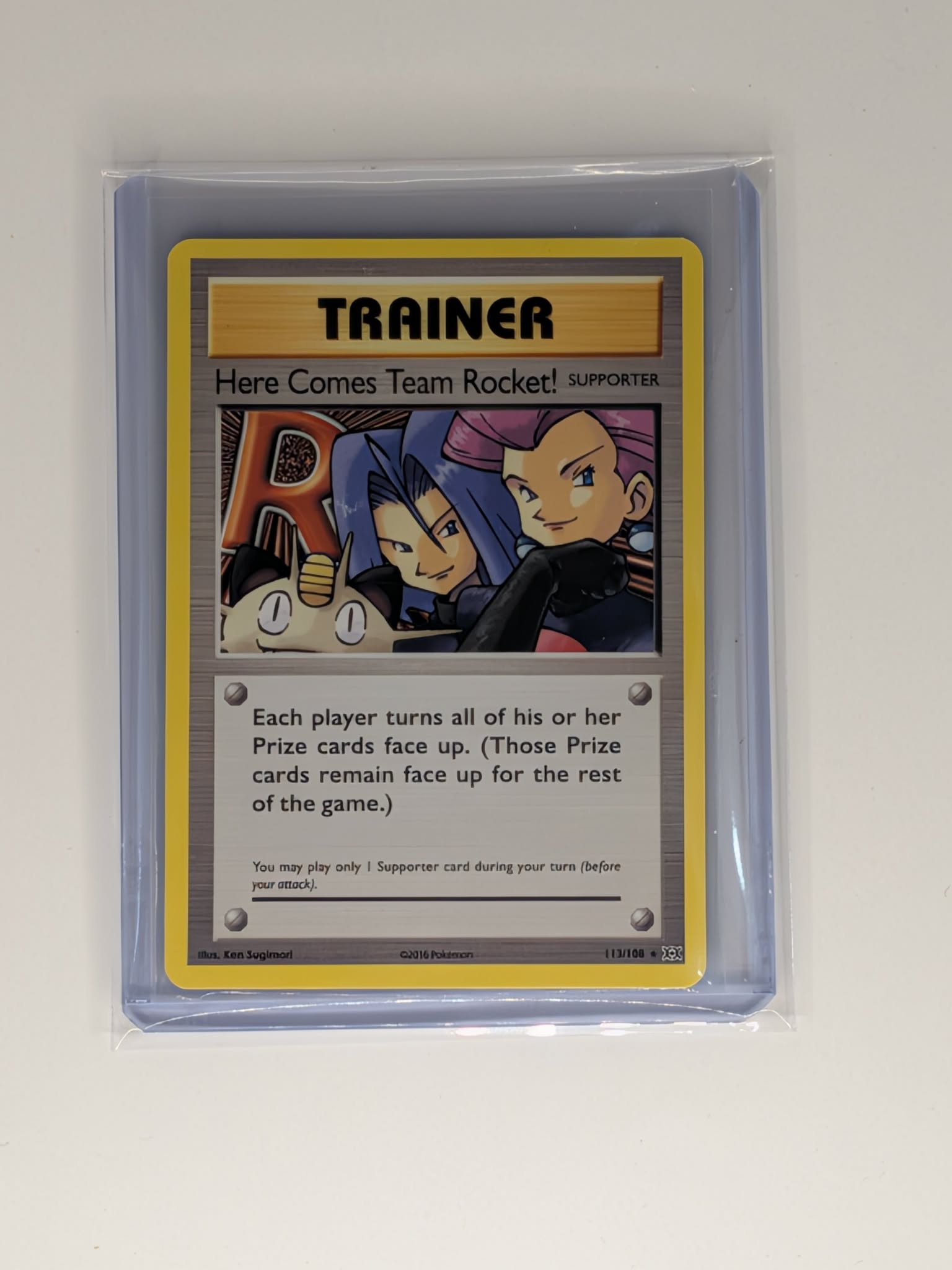 Here Comes Team Rocket! 113/108 Secret Rare Evolutions Pokemon Near Mint