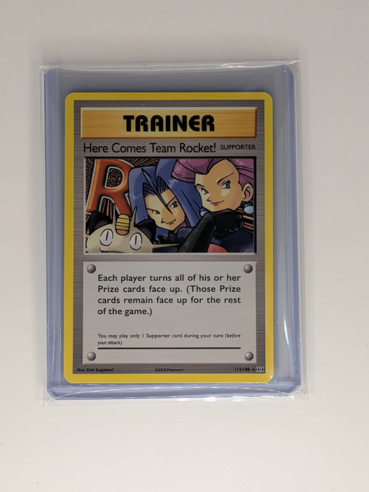 Here Comes Team Rocket! 113/108 Secret Rare Evolutions Pokemon Near Mint
