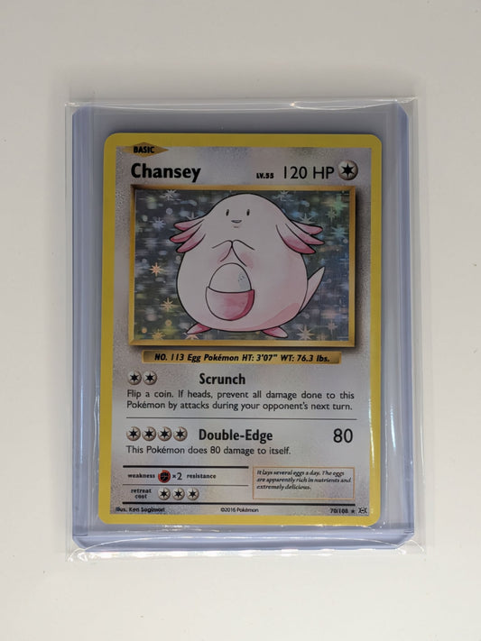 Chansey 70/108 Holo Rare Evolutions Pokemon Near Mint