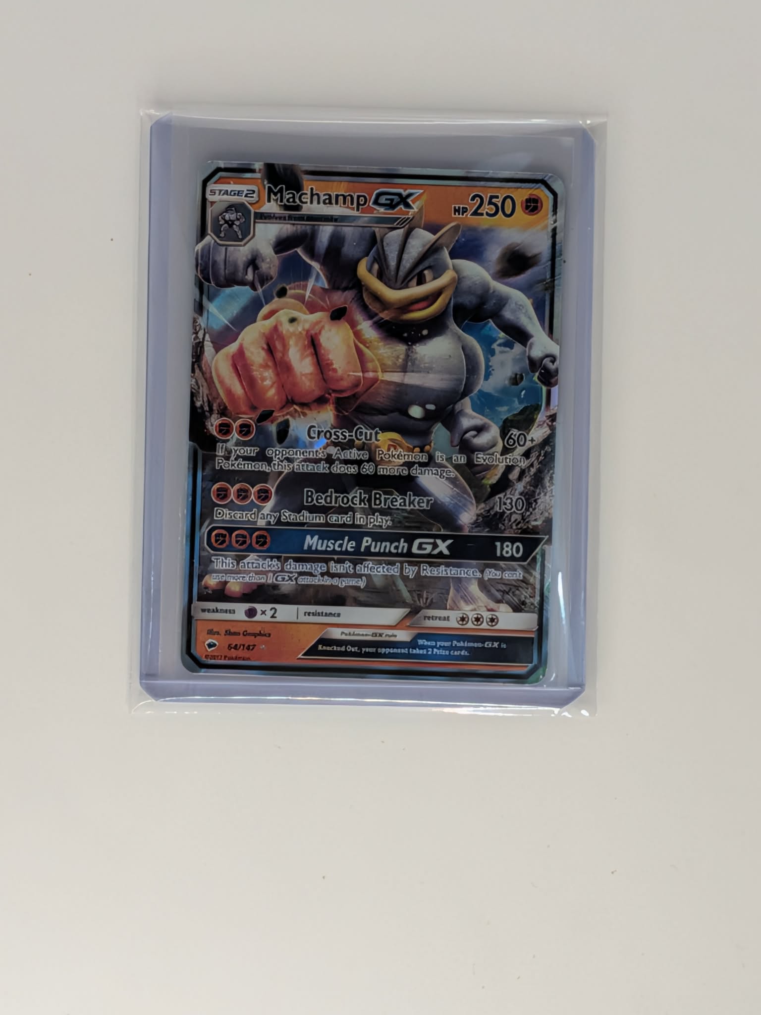 Machamp GX 64/147 Holo Rare GX Burning Shadows Pokemon Near Mint