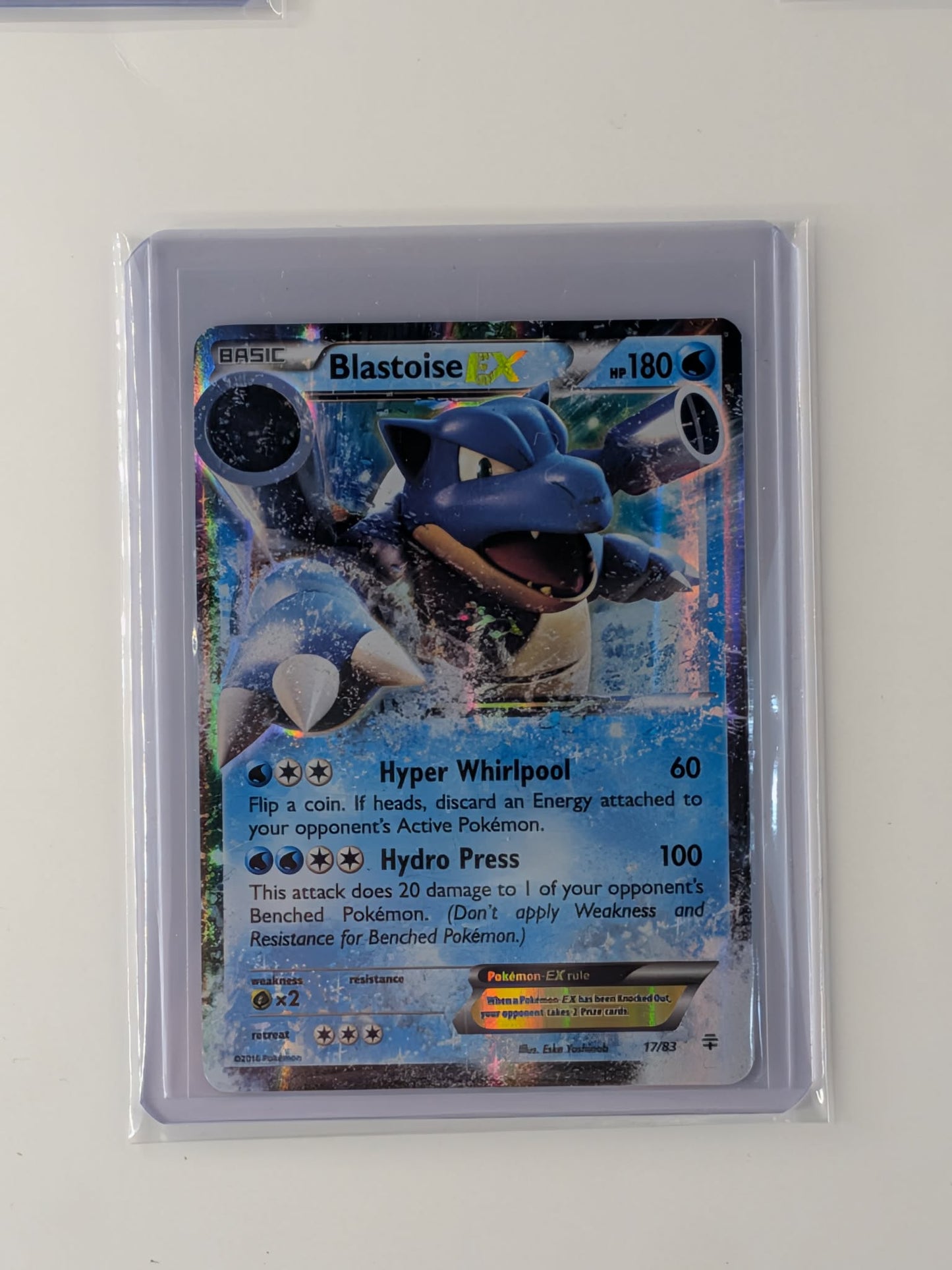 Blastoise EX 17/83 Holo Rare EX Generations Pokemon Lightly Played