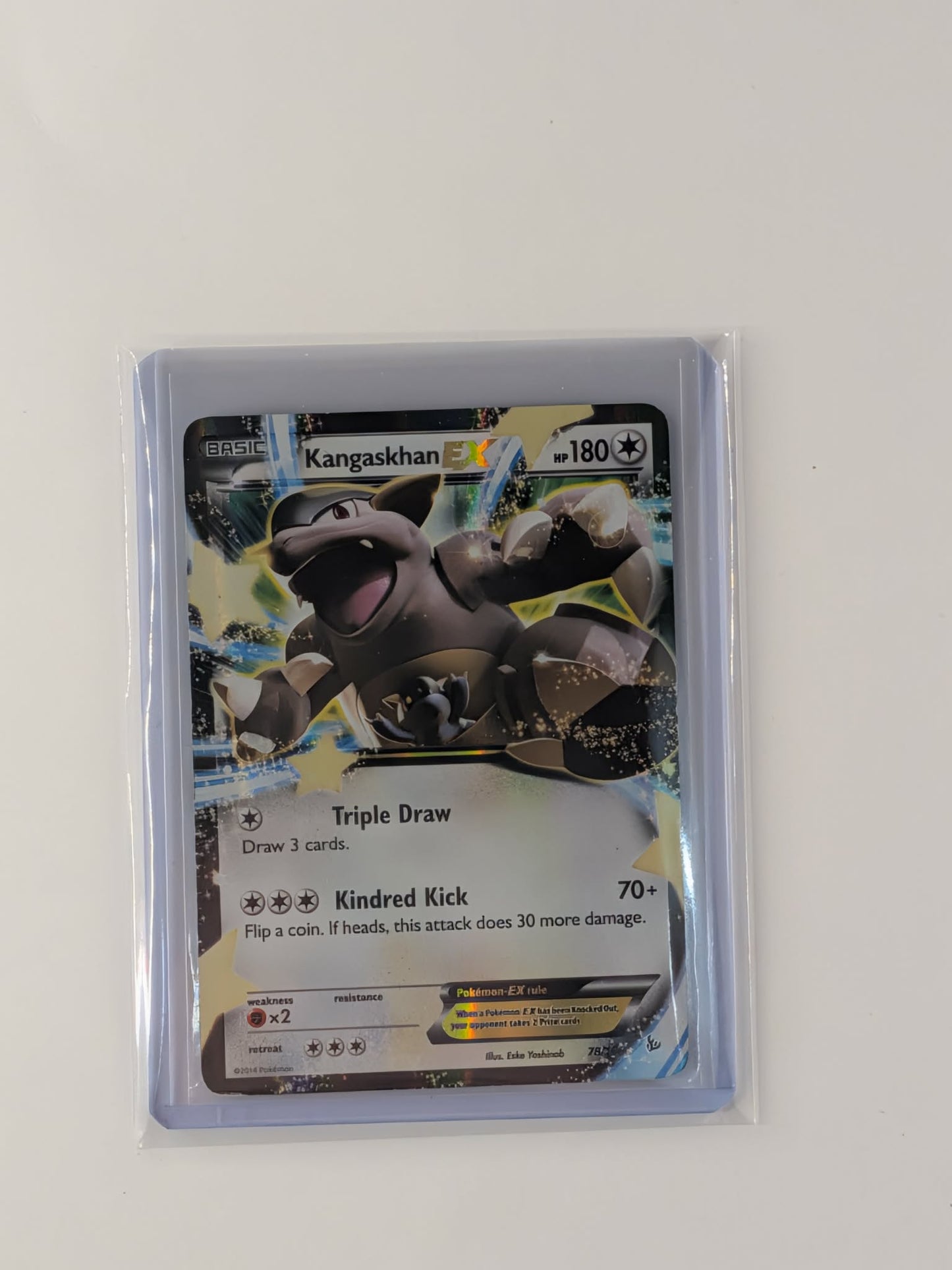 Kangaskhan EX 78/106 Holo Rare EX Flashfire Pokemon Moderately Played