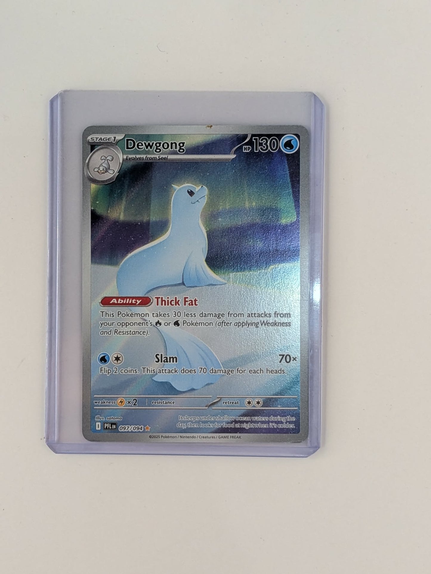 Dewgong 097/094 Illustration Rare Phantasmal Flames Pokemon Near Mint