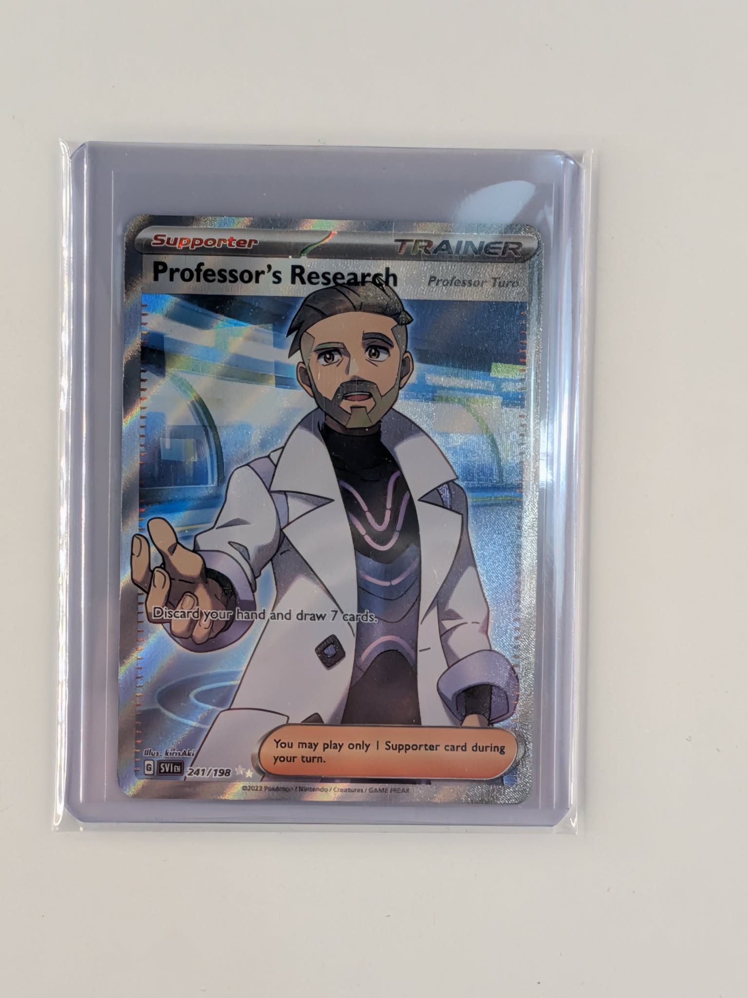 Professor's Research (Professor Turo) 241/198 Scarlet & Violet Pokemon NM