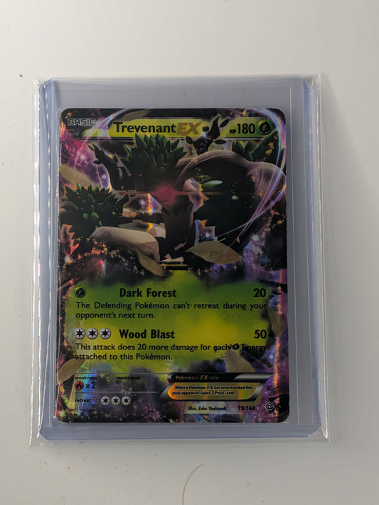 Trevenant EX 19/160 Holo Rare EX Primal Clash Pokemon Heavily Played damaged