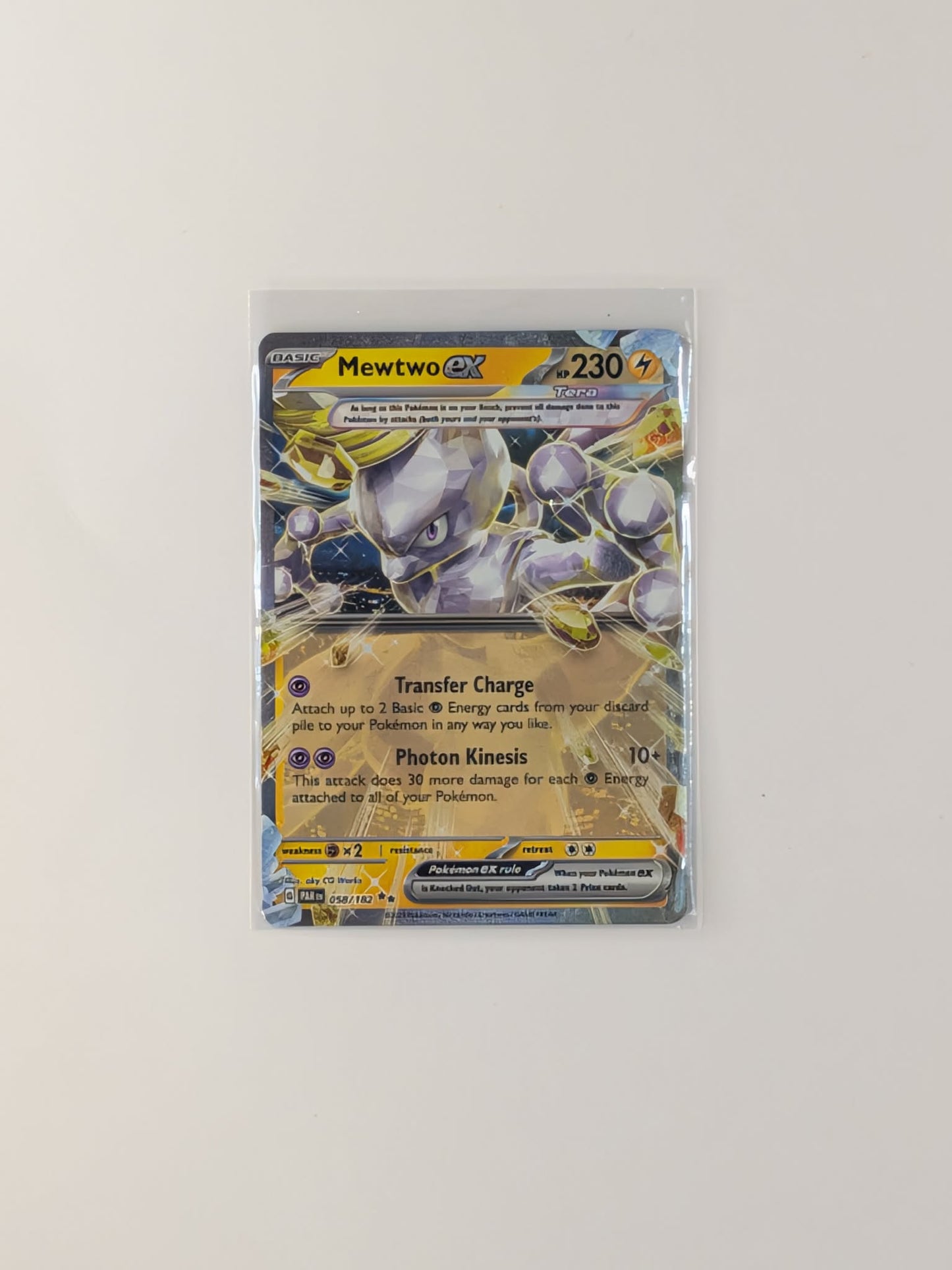 Mewtwo ex 058/182 Double Rare Paradox Rift Pokemon Near Mint