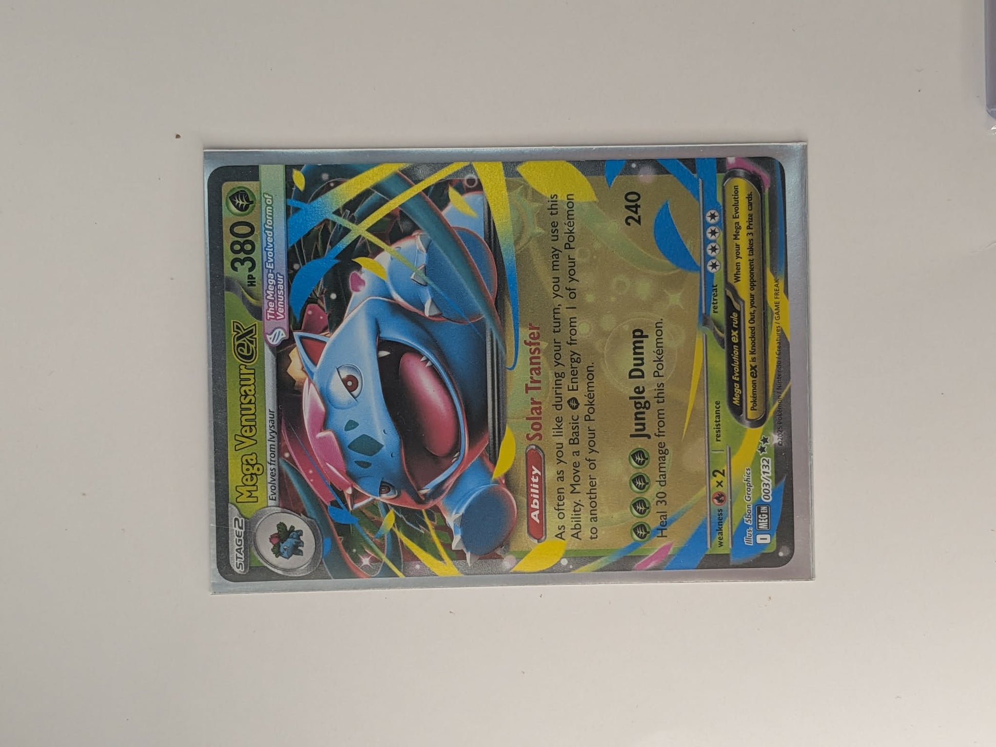 Mega Venusaur ex 003/132 Double Rare Mega Evolution Pokemon Near Mint