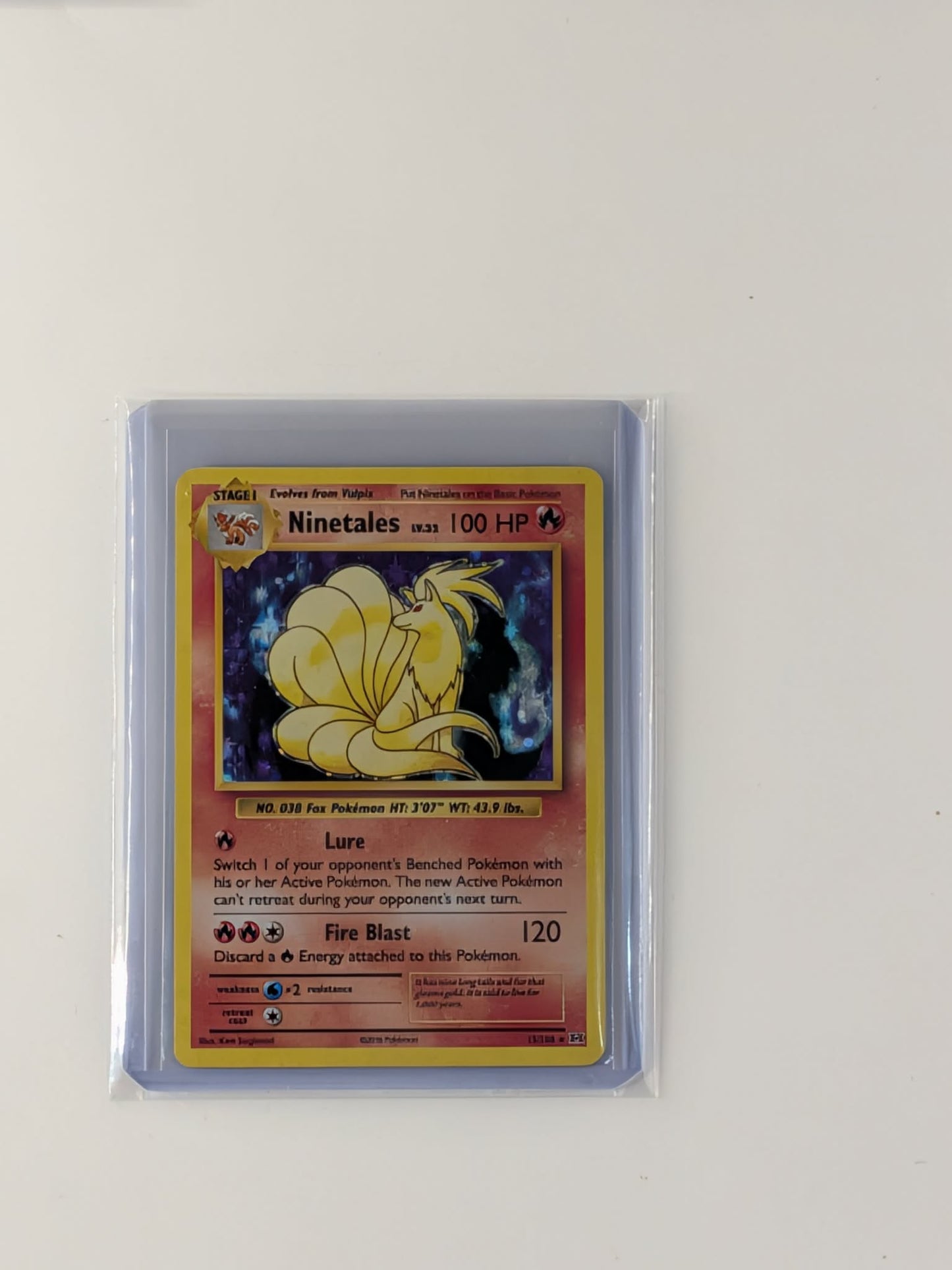 Ninetales 15/108 Holo Rare Evolutions Pokemon Lightly Played