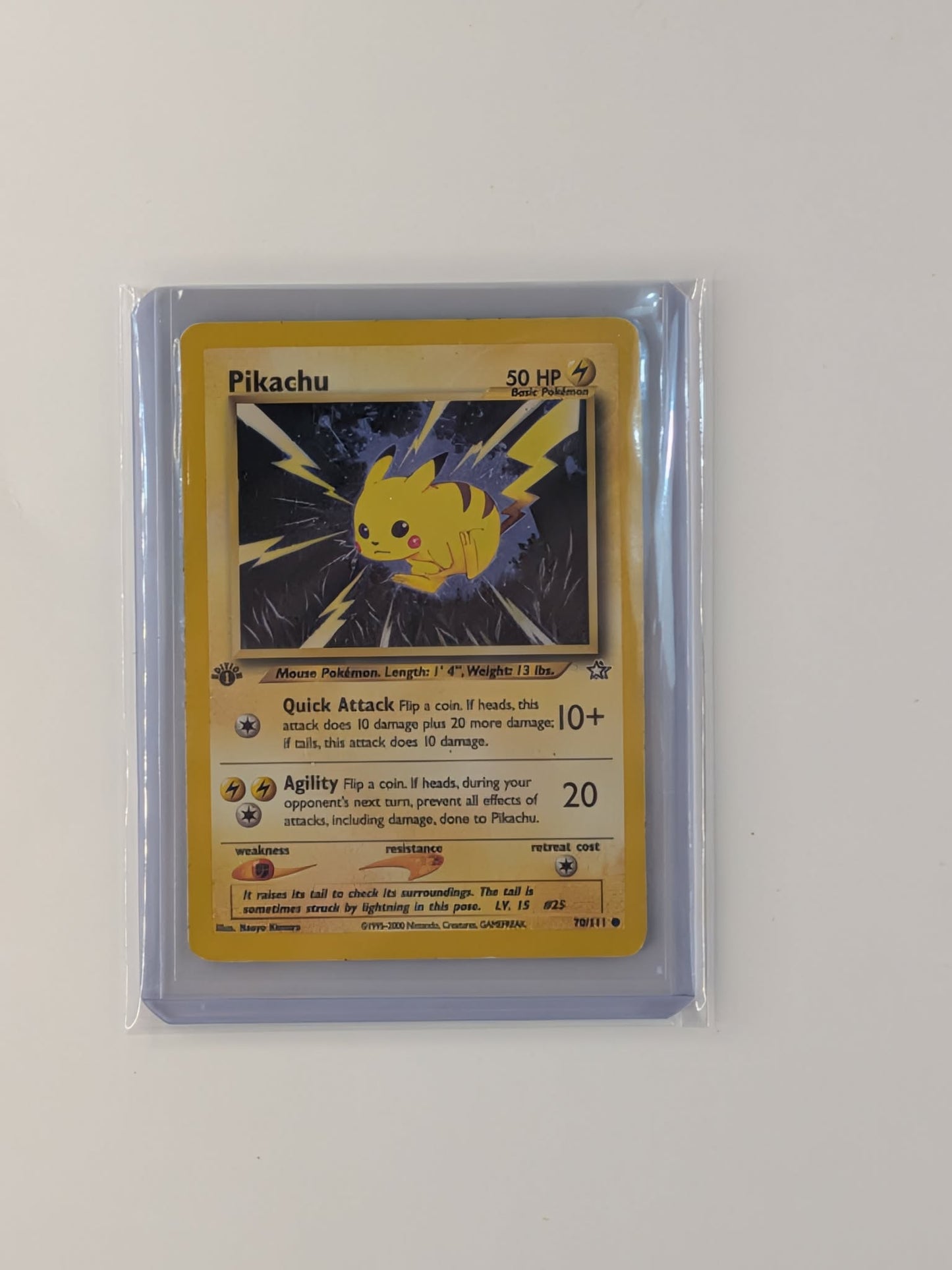 Pikachu 70/111 Common Neo Genesis Pokemon Near Mint
