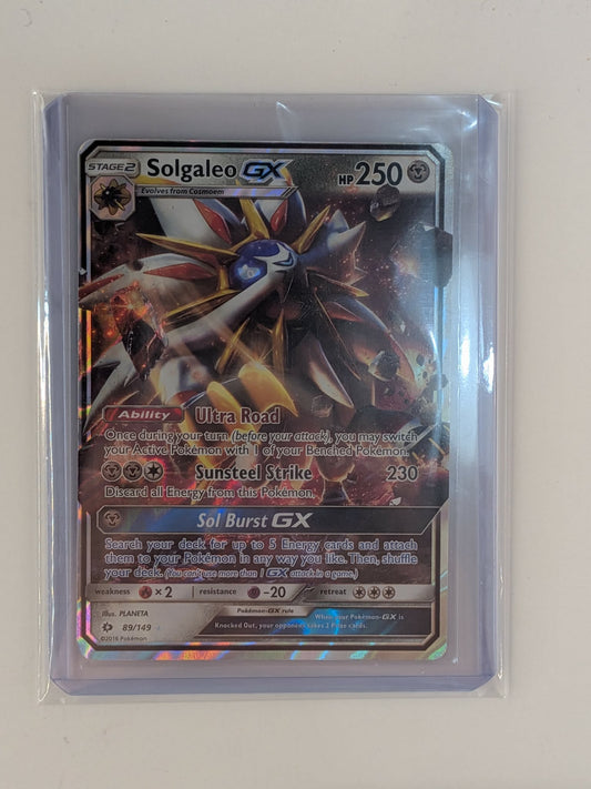 Solgaleo GX 89/149 Holo Rare GX Sun & Moon Pokemon Near Mint
