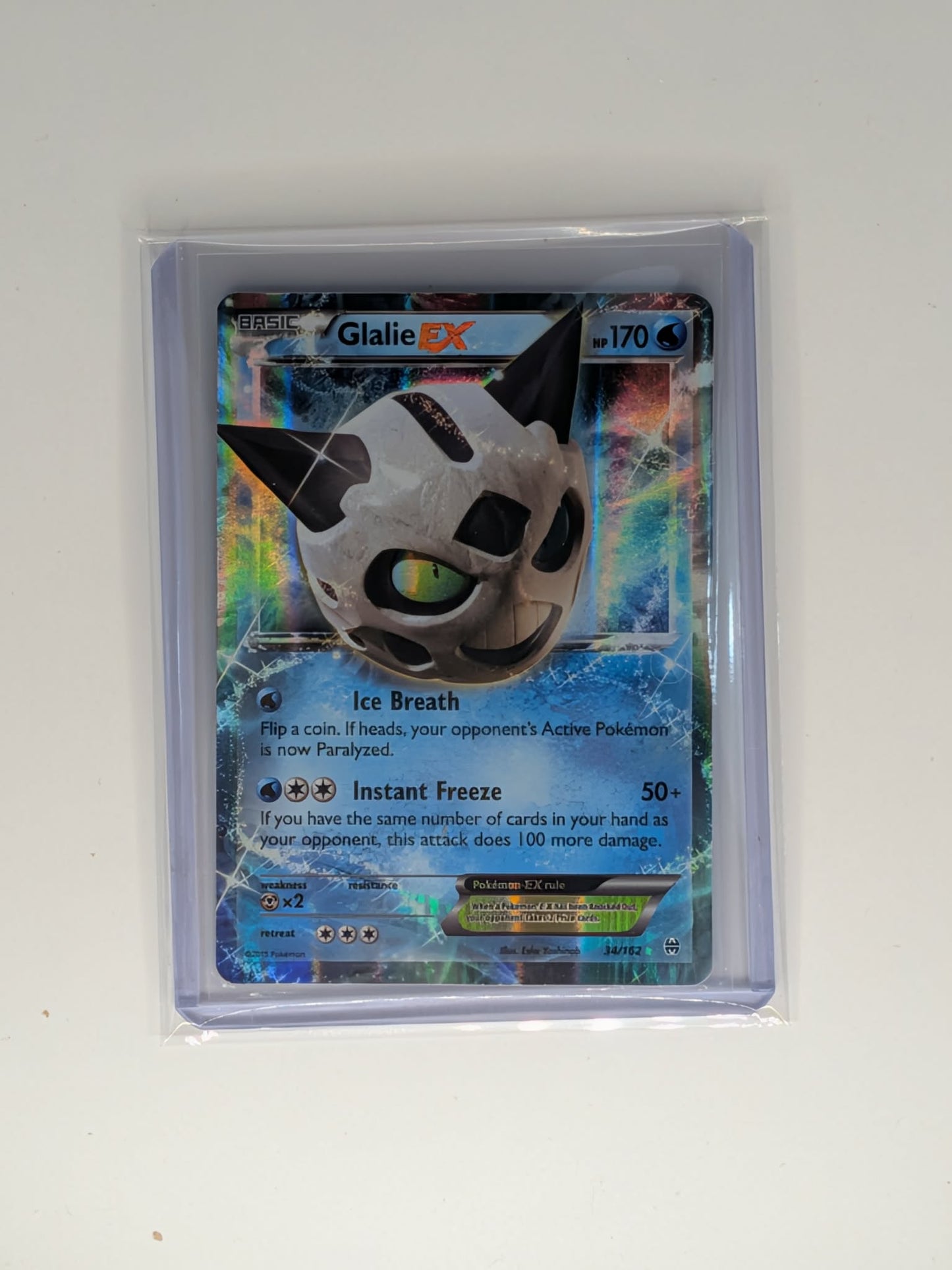 Glalie EX 34/162 Holo Rare EX BREAKthrough Pokemon Near Mint