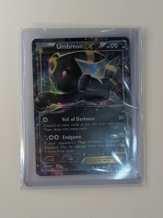 Umbreon EX 55/124 Holo Rare EX Fates Collide Pokemon Moderately Played