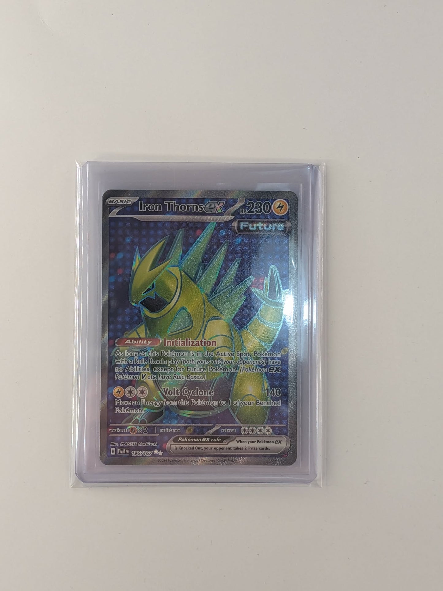 Iron Thorns ex 196/167 Ultra Rare Twilight Masquerade Pokemon Near Mint
