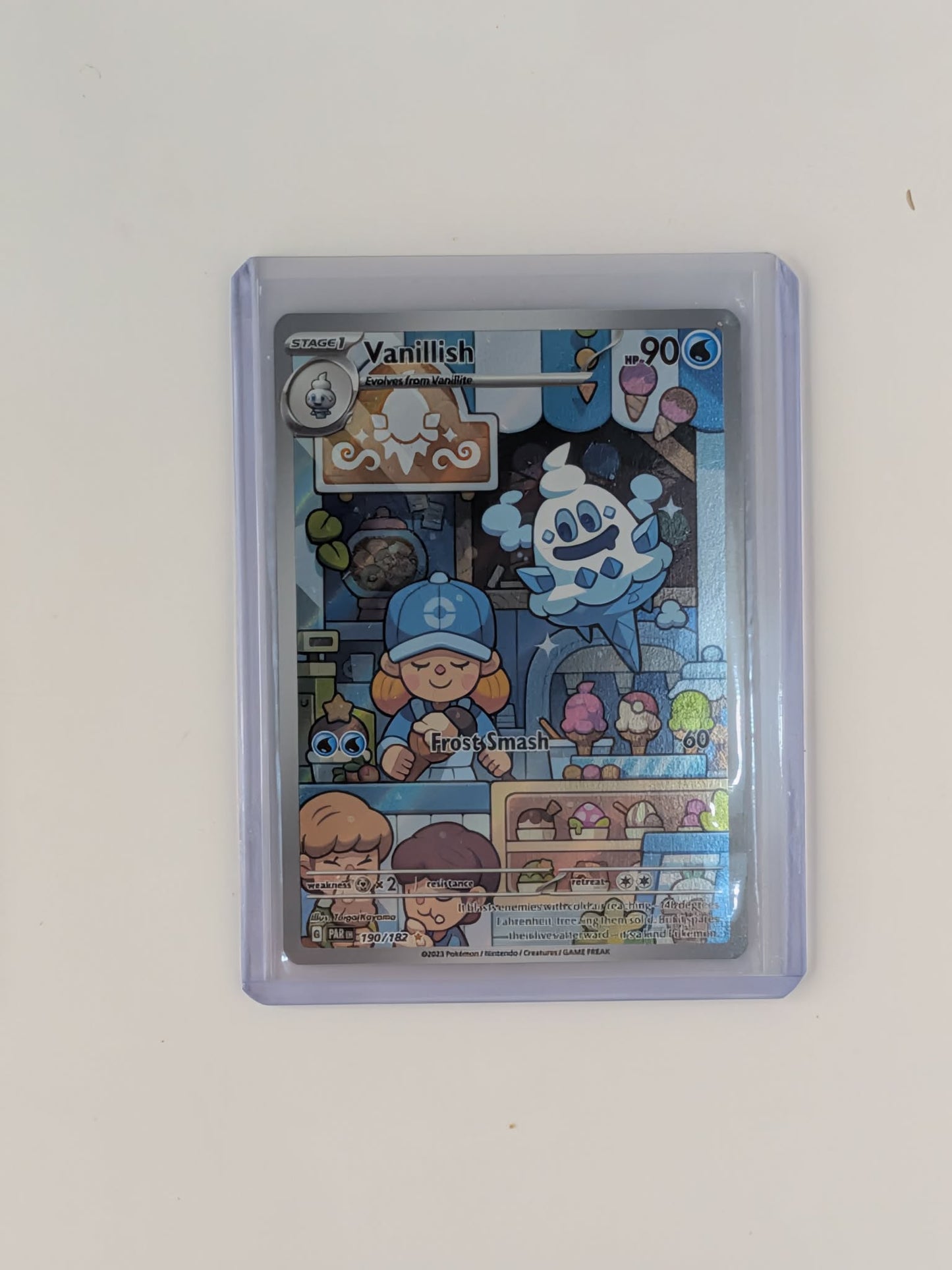 Vanillish 190/182 Illustration Rare Paradox Rift Pokemon Near Mint