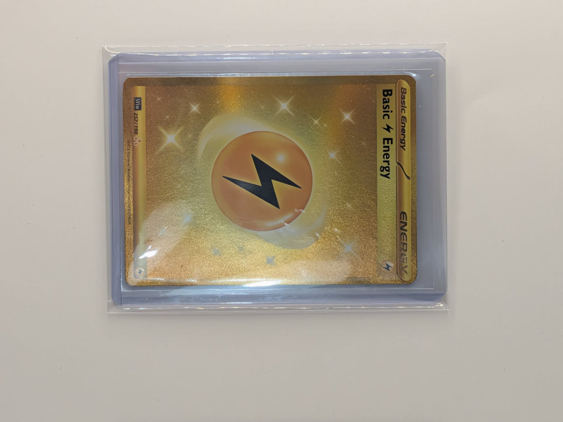 Basic Lightning Energy 257/198 Hyper Rare Scarlet & Violet Pokemon Near Mint