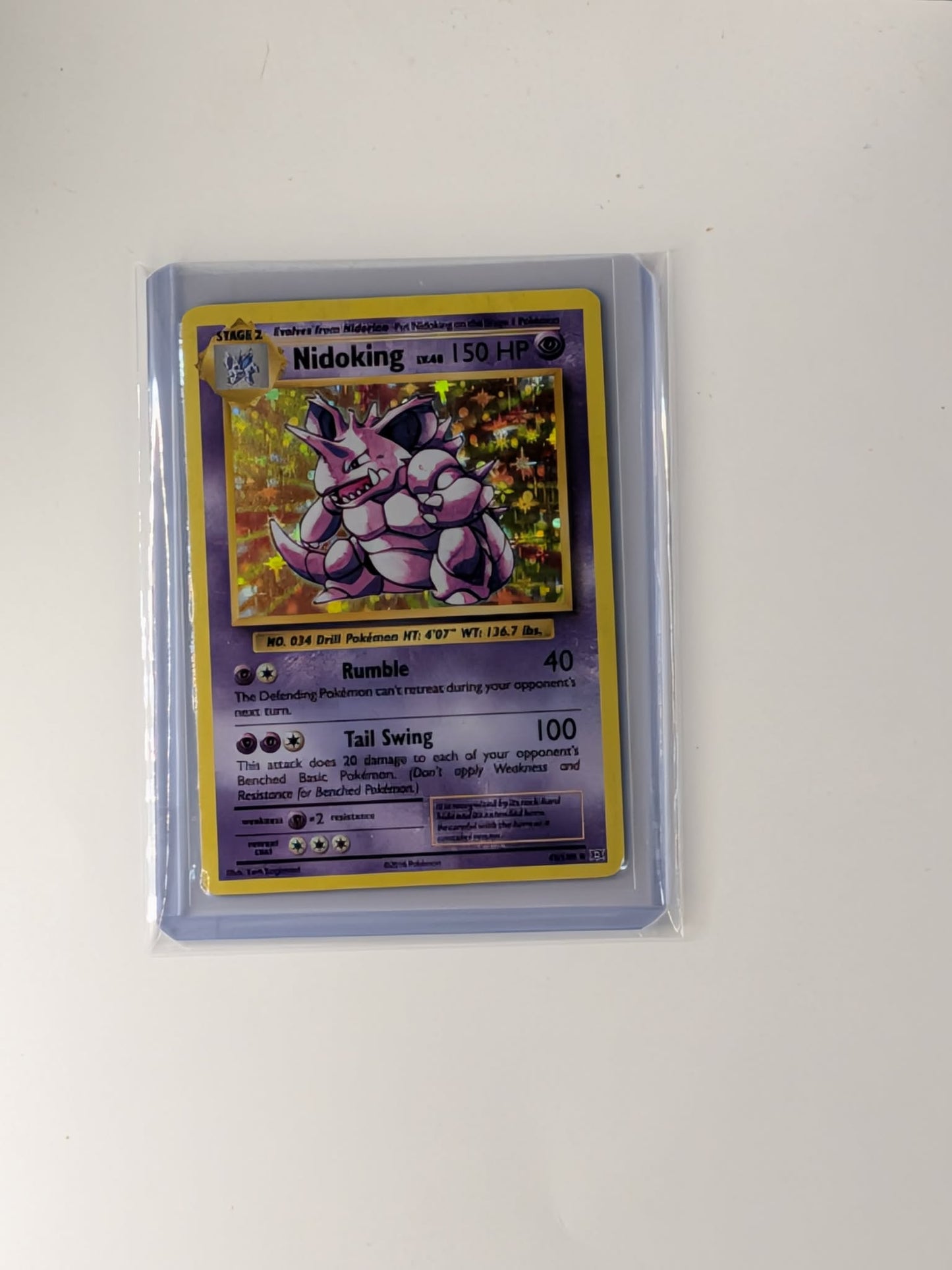 Nidoking 45/108 Holo Rare Evolutions Pokemon Lightly Played