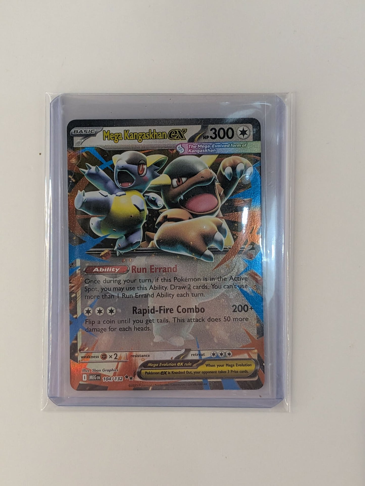 Mega Kangaskhan ex 104/132 Double Rare Mega Evolution Pokemon Near Mint