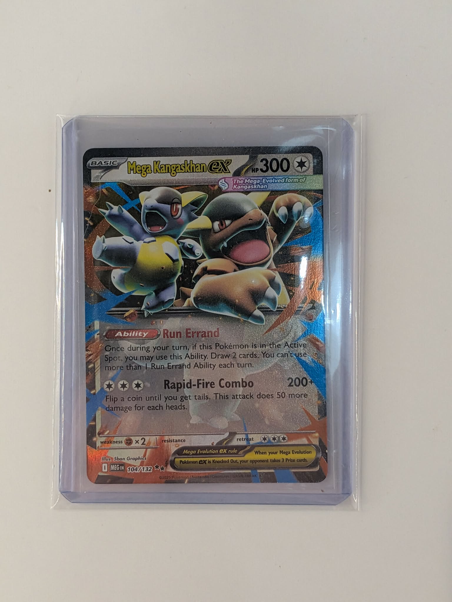 Mega Kangaskhan ex 104/132 Double Rare Mega Evolution Pokemon Near Mint