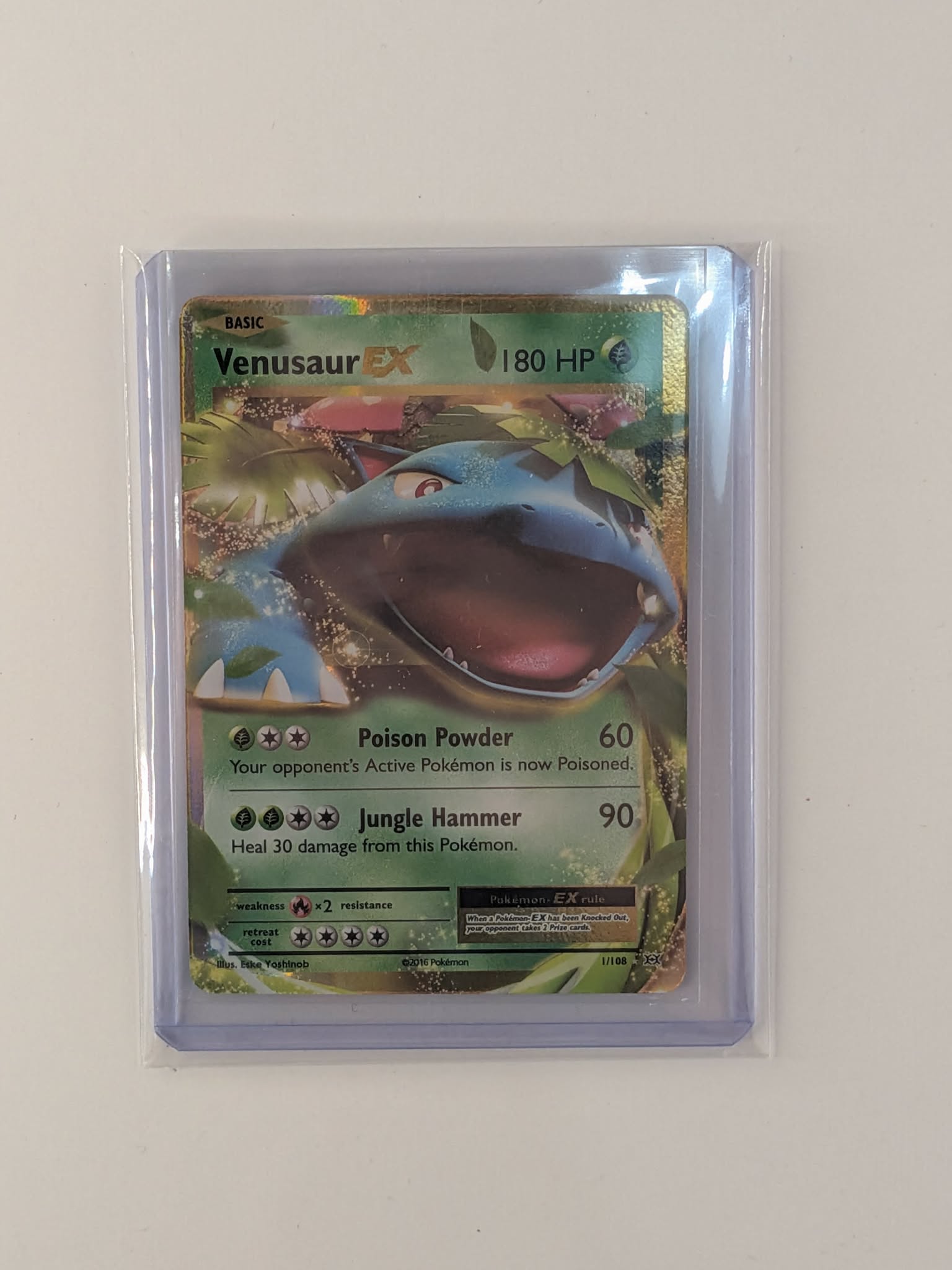 Venusaur EX 1/108 Holo Rare EX Evolutions Pokemon Near Mint