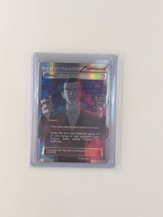 Giovanni's Scheme 162/162 Rare Ultra BREAKthrough Pokemon Near Mint