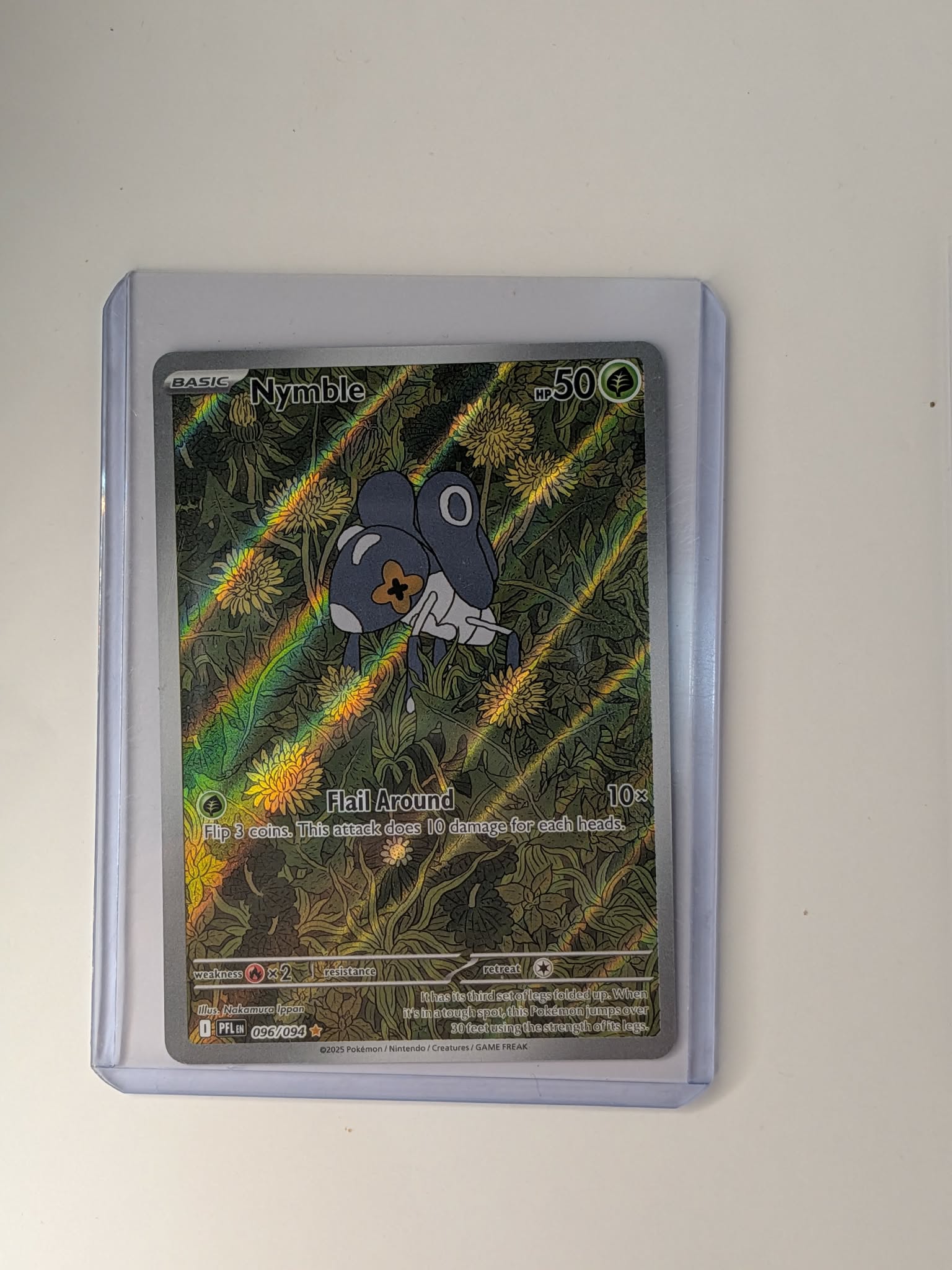 Nymble 096/094 Illustration Rare Phantasmal Flames Pokemon Near Mint