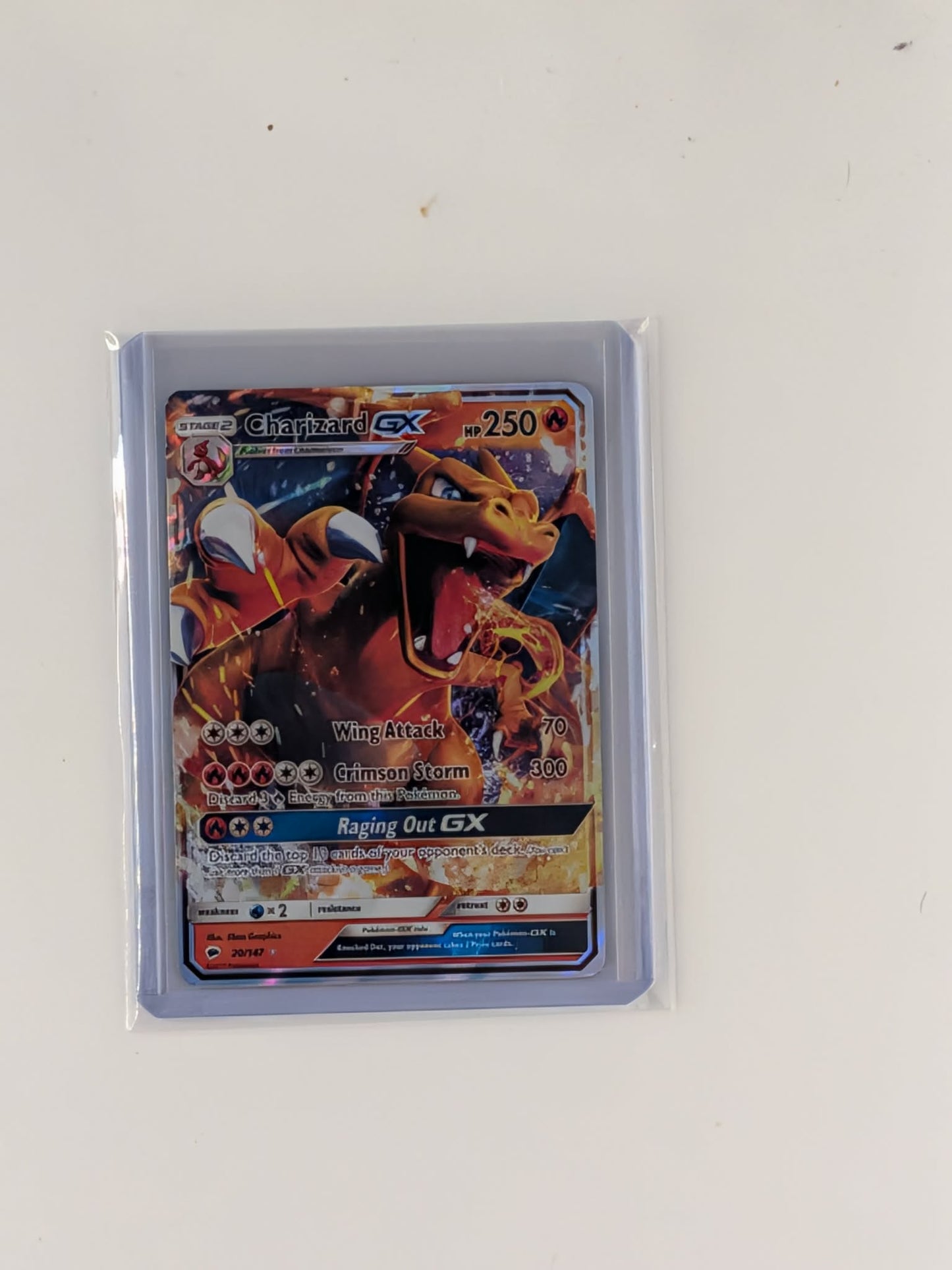 Charizard GX 20/147 Holo Rare GX Burning Shadows Pokemon Lightly Played