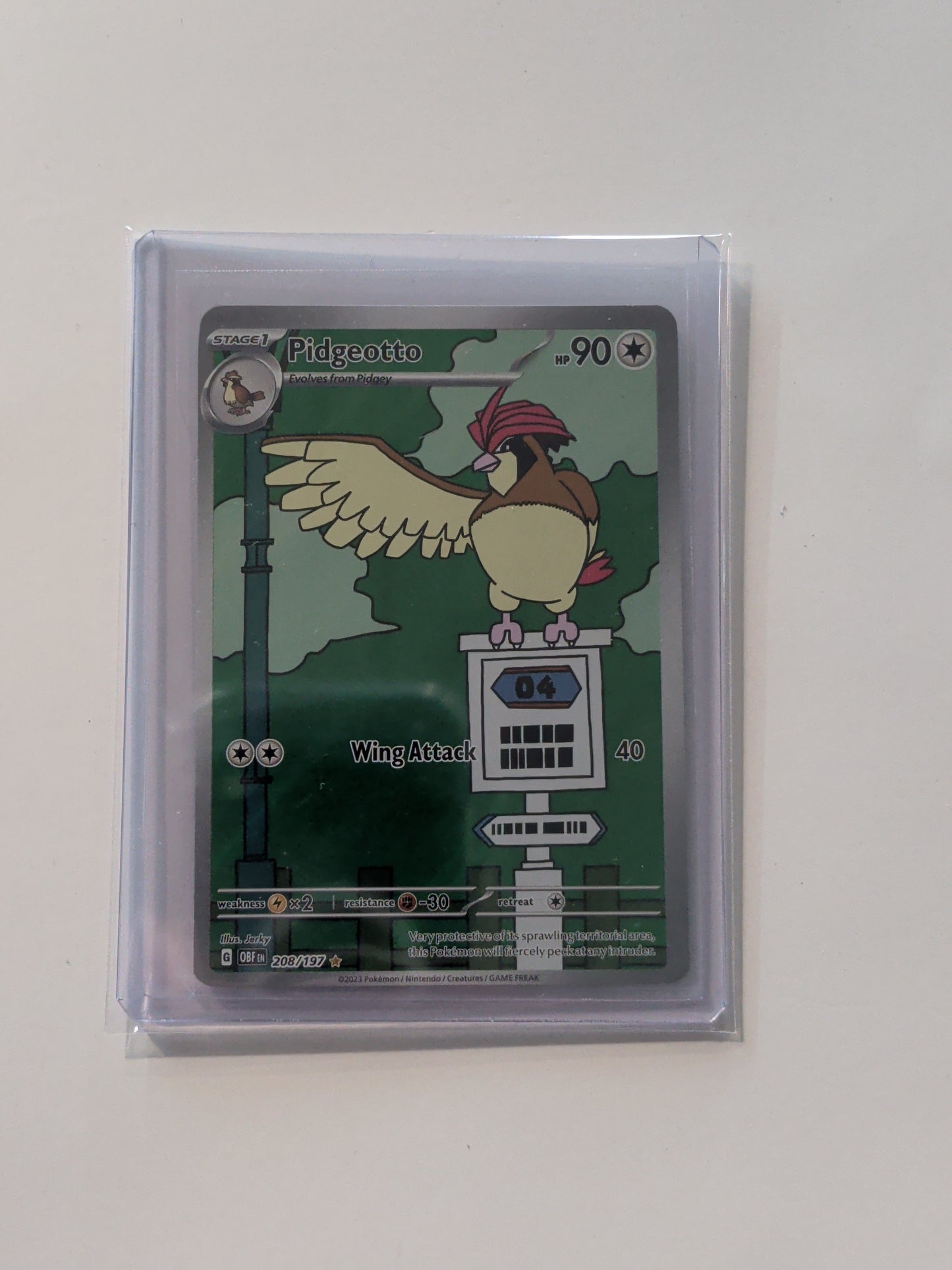 Pidgeotto 208/197 SV03: Obsidian Flames - Pokemon Card - NM
