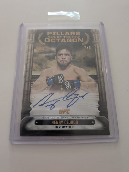 2024 Topps UFC Knockout - Pillars of the Octagon Autographs #PTG-HCO Henry cejudo