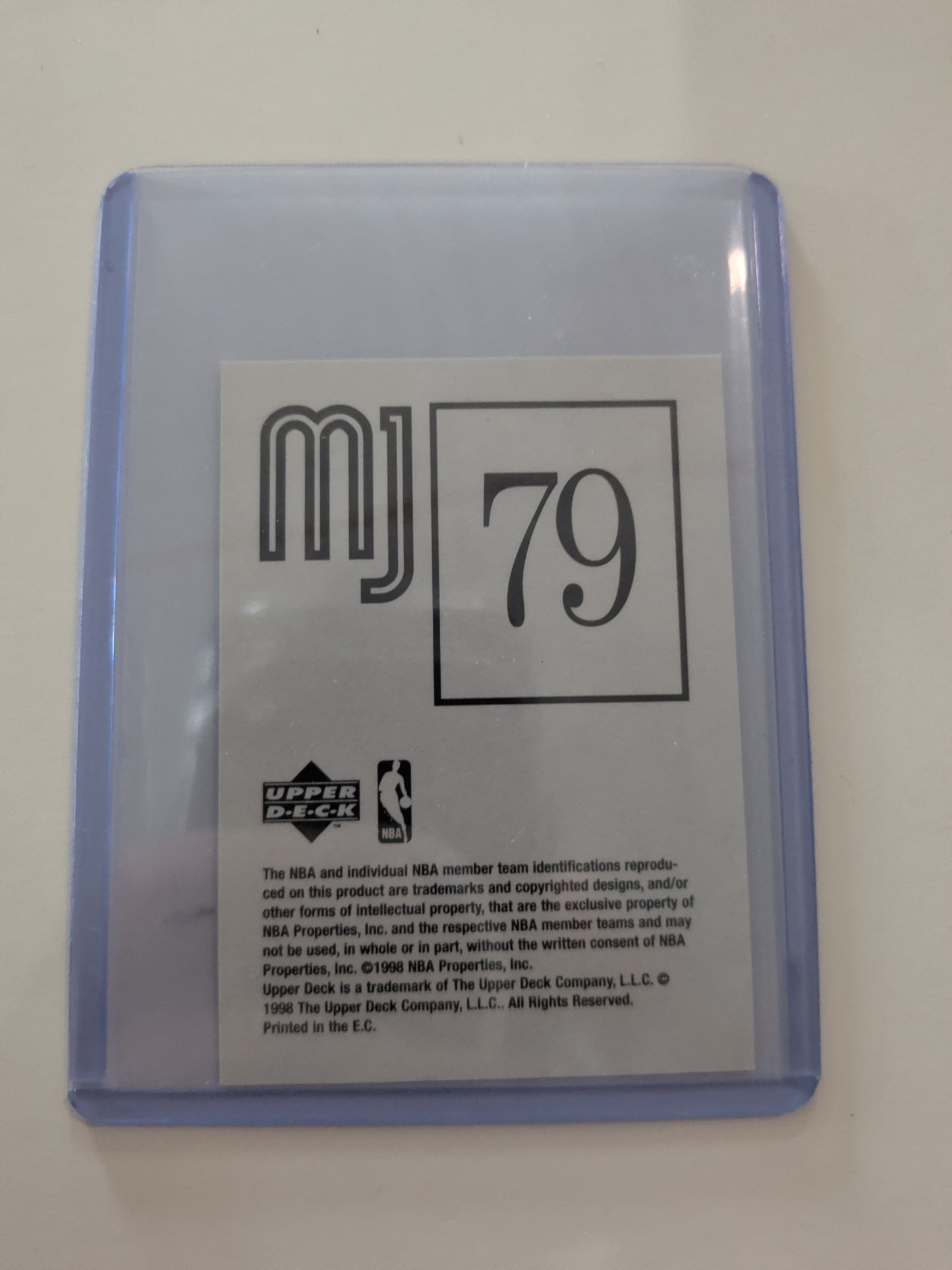 Michael Jordan upper deck sticker 1998 #79 the man