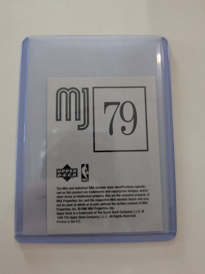 Michael Jordan upper deck sticker 1998 #79 the man