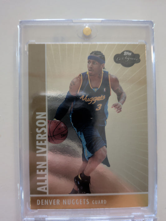 Allen Iverson Topps cosigners gold 99/99 bookend 2008 #3