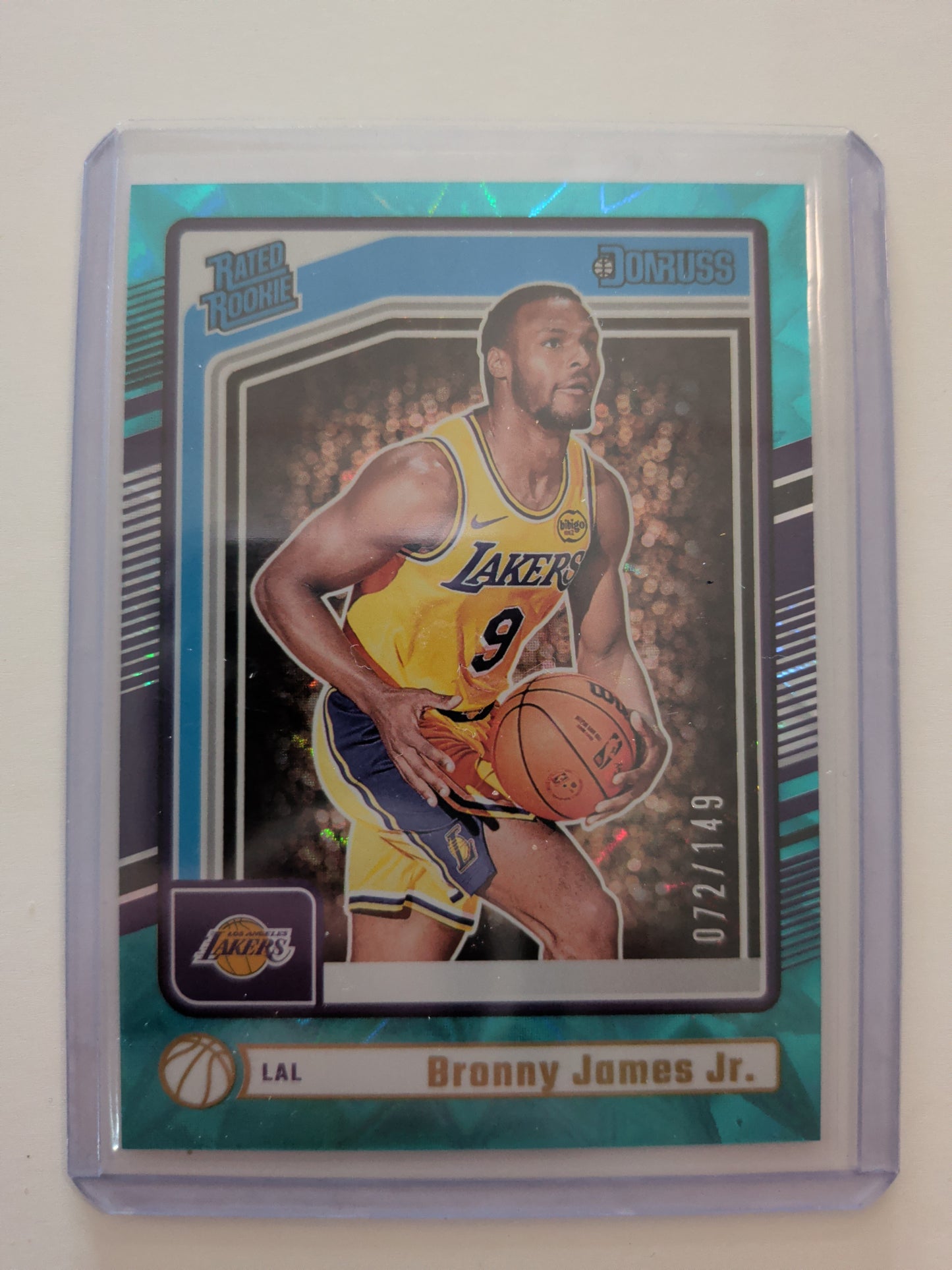 Bronny James rated rookie /149 24-25 donruss