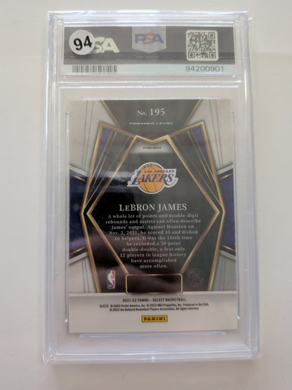 LeBron James select tri colour prizm psa 10 #195
