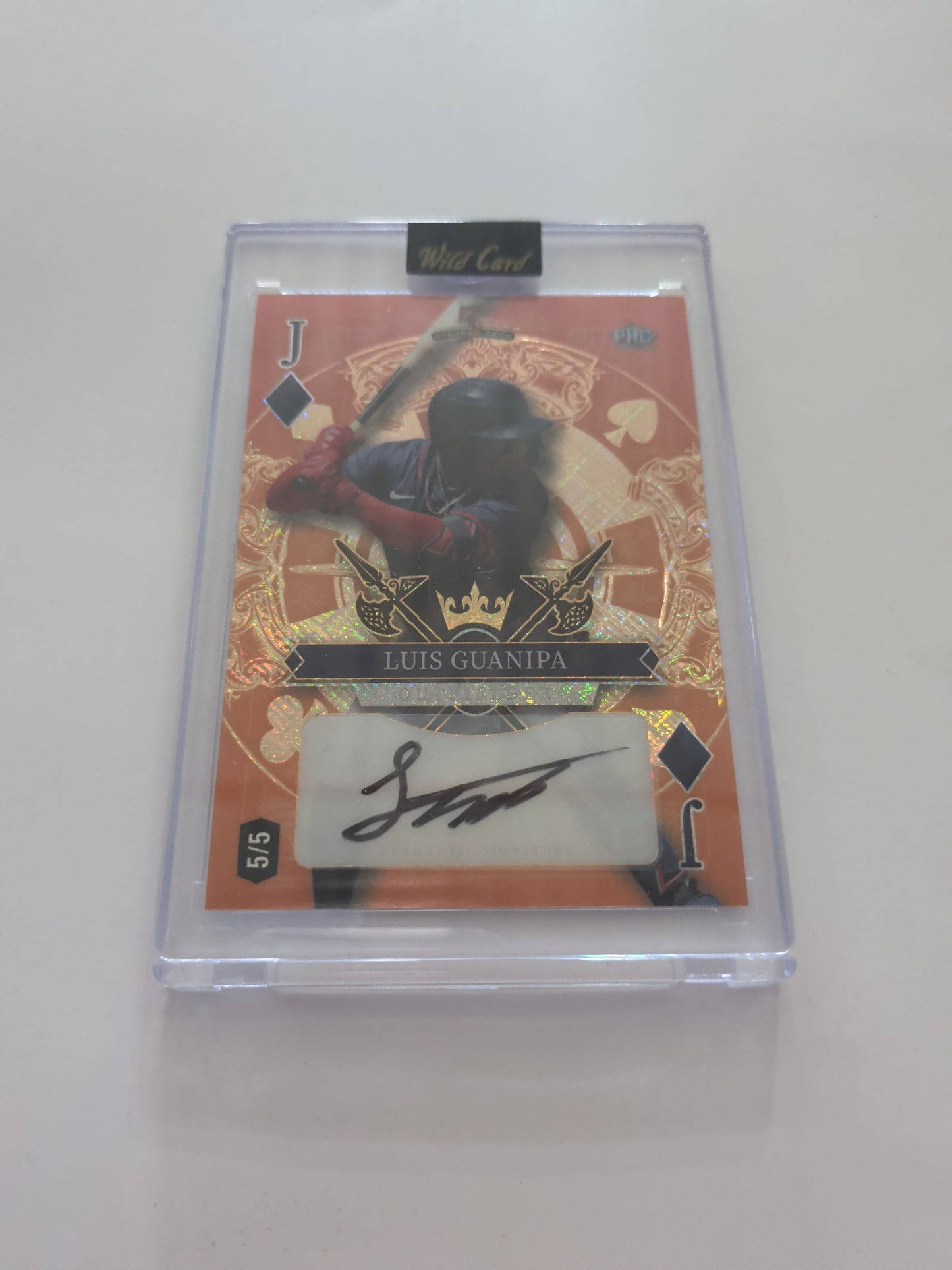 2024 Wild Card 5 Card Draw Stacked Deck Ace Luis Guanipa /5 Autograph
